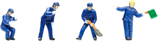 Kato 24-770 Modellfiguren „Dampflok-Team A: An Bord“ (N-Spur)